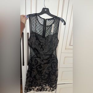 SEXY LACE BLACK OPEN BACK DRESS